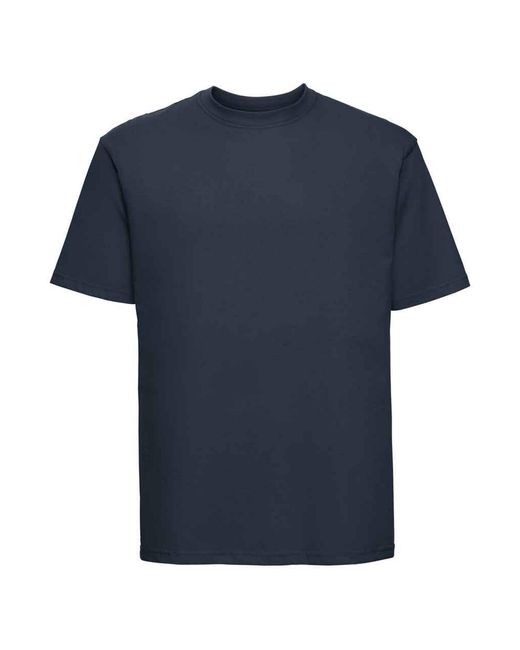 Russell Blue Ringspun Cotton Classic T-Shirt (French) for men