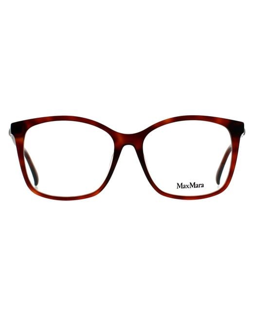 Max Mara Brown Square Light Tortoise Mm5023