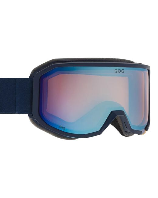 G.O.D Eyewear Blue Zero Uv400 Ski Snowboard Goggles With Anti-Fog Hydrophobic Mirror Double Lens