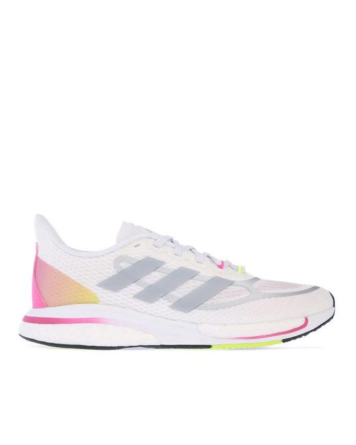 Adidas White Womenss Supernova + Running Shoes