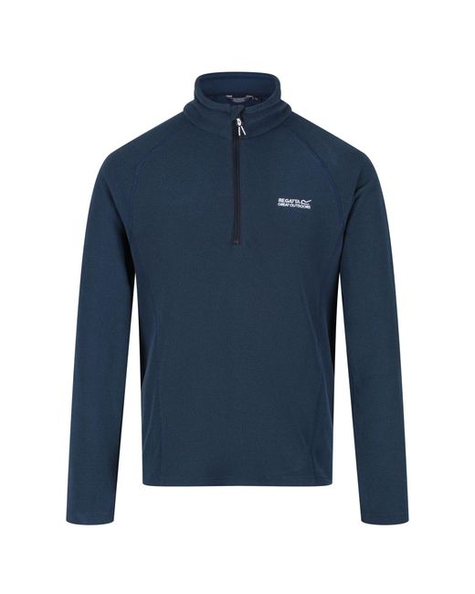 Regatta Blue Great Outdoors Kenger Half Zip Honeycomb Fleece (Moonlight Denim) for men