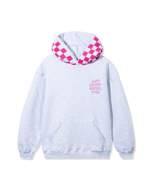 ANTI SOCIAL SOCIAL CLUB Blue Anti Social Club Assc Checkered Flag Hoodie