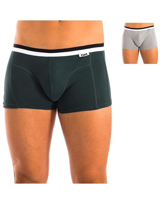 Dim Multicolor Pack-2 Boxers Unno Basic Breathable Fabric D05H2 for men