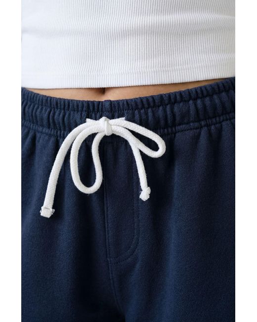 Boohoo Blue Loose Fit Contrast Drawcord Sweat Short