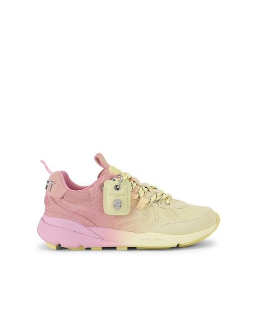 Kurt Geiger Pink Suede Runner Sneakers