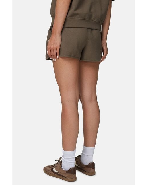 Good For Nothing Brown Monogram Cotton Jersey Shorts