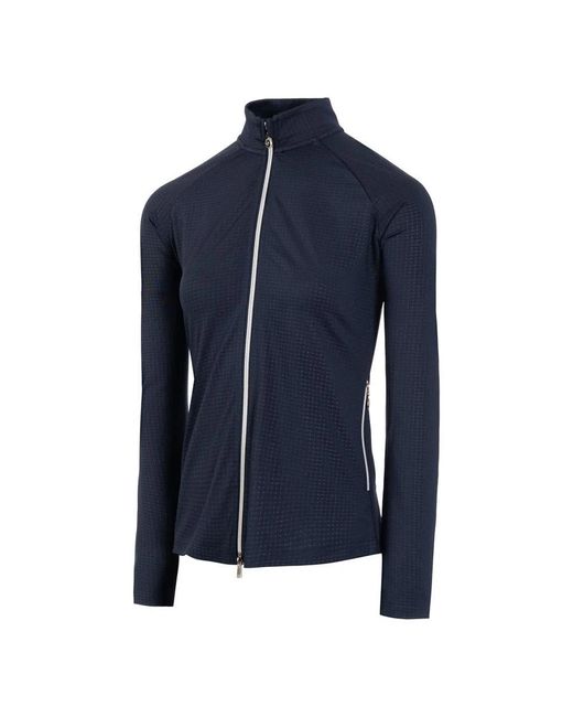Island Green Blue Ladies Embossed Full Zip Jacket