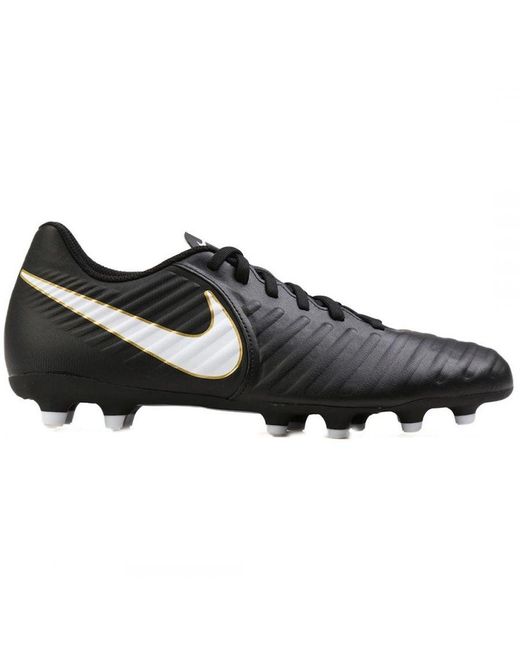 Nike Black Tempo Rio Iv Fg Football Shoes for men