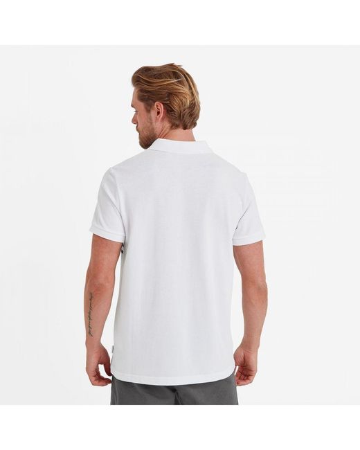 TOG24 White Bolton Polo Shirt Optic Cotton for men