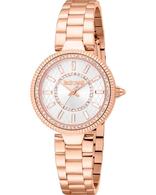 Just Cavalli Metallic Jc1L308M0075 Ladies Glam Chic Ostentatious Watch