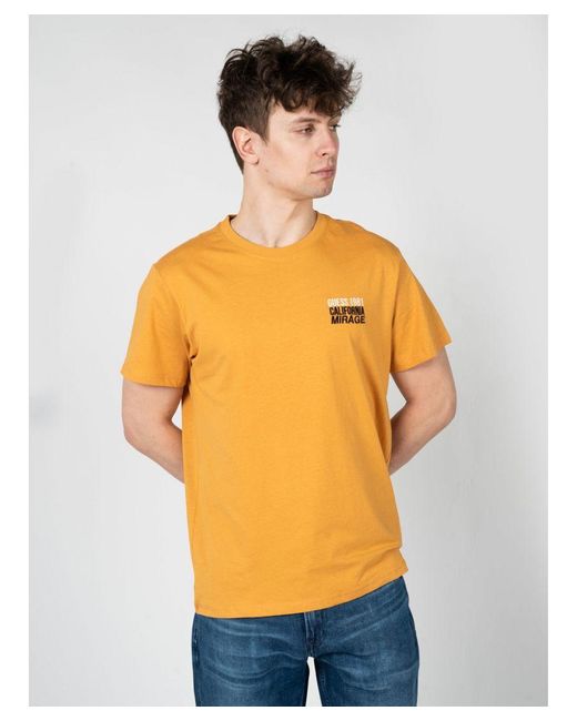 Guess T-shirt Mirage Mannen Oranje in het Orange voor heren