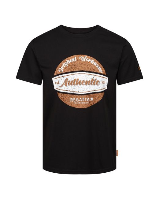 Regatta Black Original Cotton T-Shirt for men