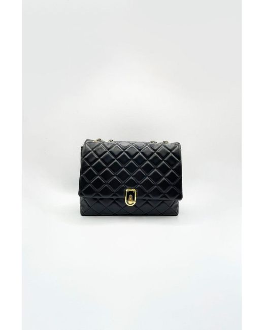 SVNX Natural Luxury Quilted Shoulder Handbag With Chain Strap