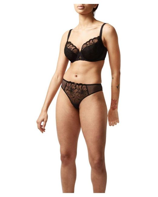 Chantelle Black Fleurs Covering Underwired Bra