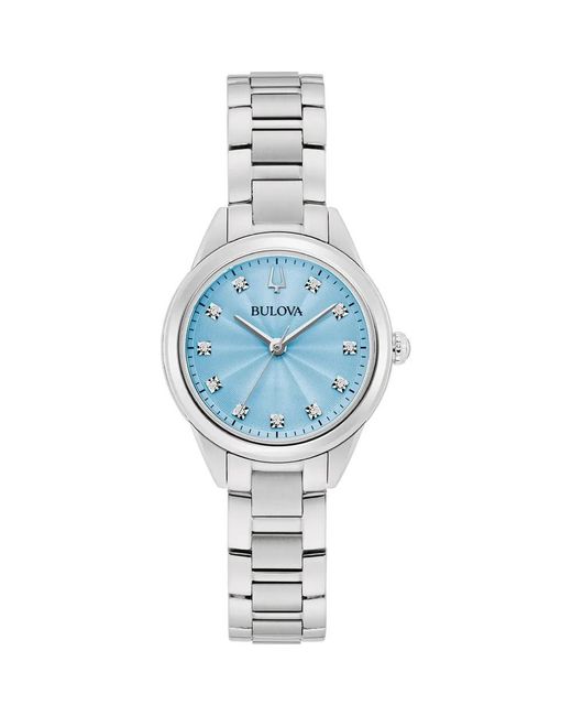 Bulova Blue Sutton Watch 96P250 Stainless Steel (Archived)