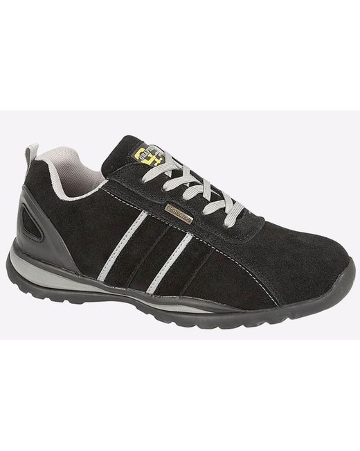 Grafters Black Delta Safety Trainers for men