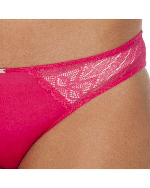 Tommy Hilfiger Pink Transparent Lace Waist Panties 1387902515