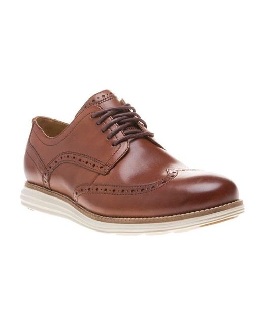 Cole Haan Original Grand Wingtip Oxford-schoenen in het Brown voor heren