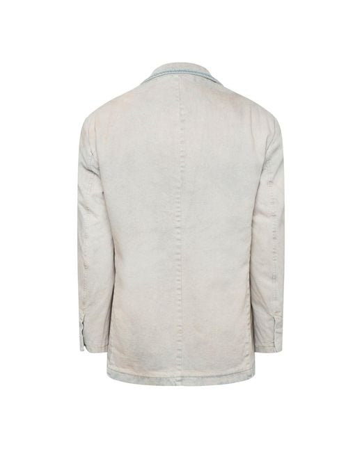 DIESEL Gray L Krix Giacca Leather Jacket for men