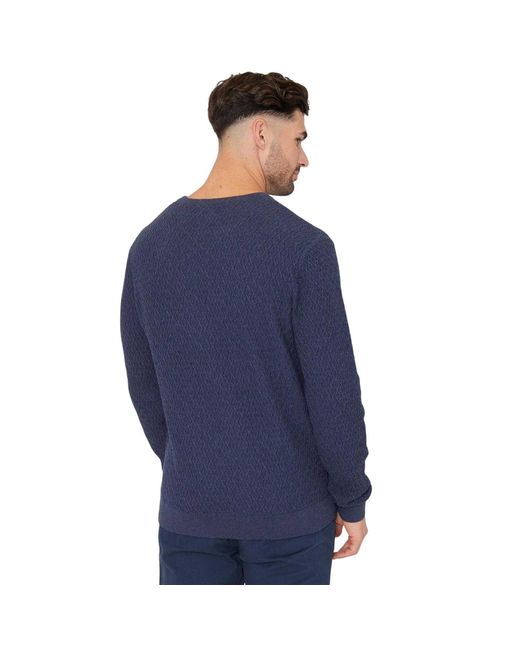 Threadbare Herentrui Met Staleyhall-Logo (Denim) in het Blue voor heren