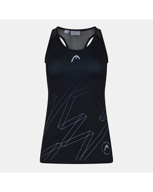 Head Black Y Tank Crew Neck Sleeveless