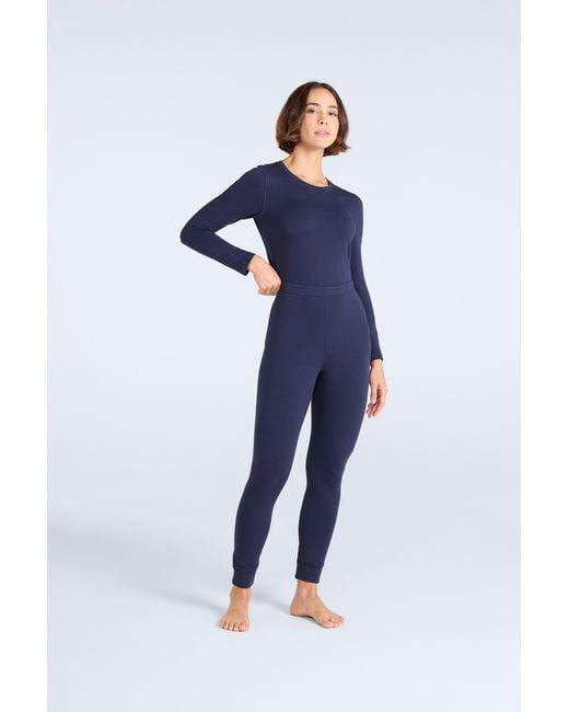Mountain Warehouse Blue 'Blaze' Thermal Leggings Warm Cosy Base Layer Bottoms