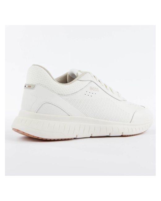 Boss White Titanis Sneakers for men