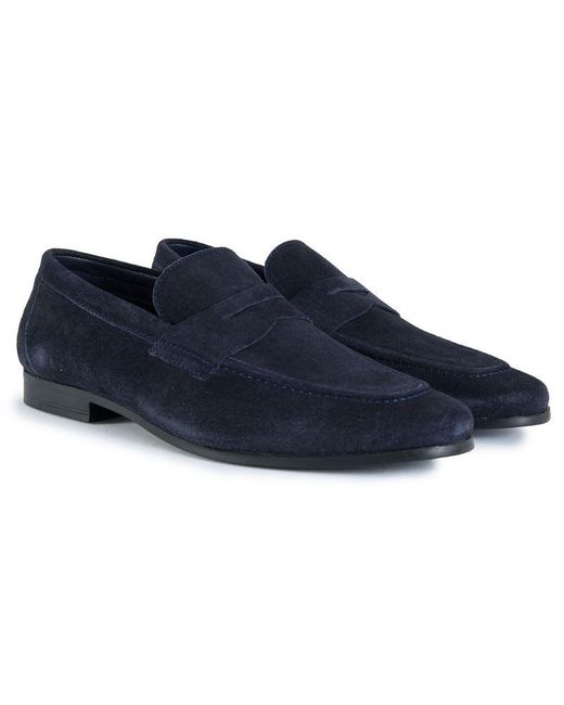 Soletrader Blue Liam Loafer Shoes for men
