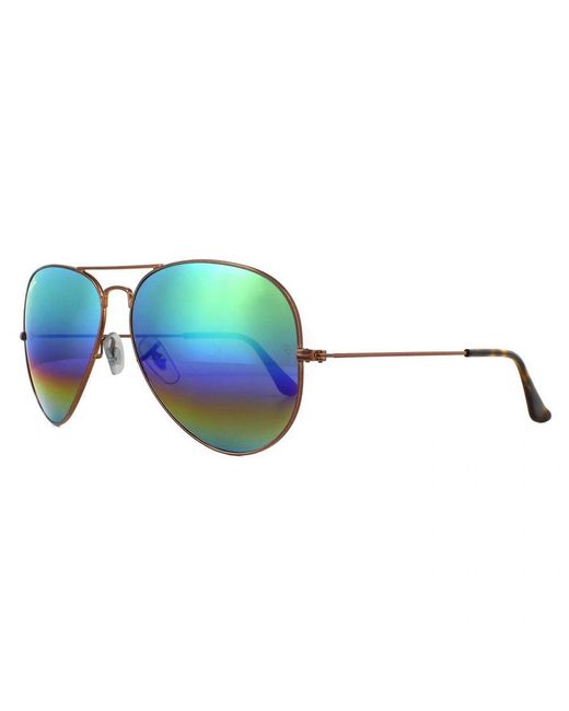 Ray-Ban Green Aviator Bronze Light Mirror 2 Sunglasses