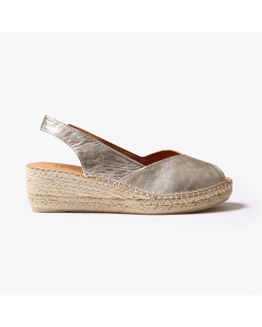 Toni Pons Gray Bernia Espadrille Platinum