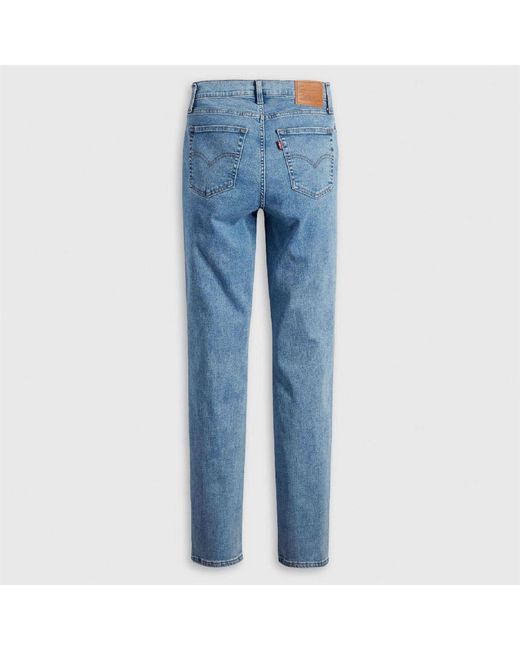 Levi's Blue Levi's High Rise Straight Leg Jeans
