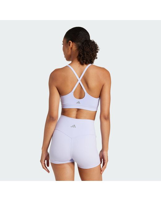 Adidas Originals White All Me Light Support Bra