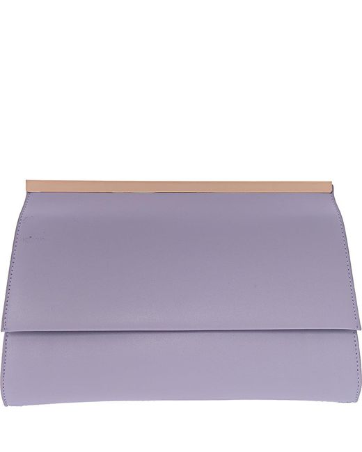 Liquorish Purple Bridesmaids Flap Over Shoulder Bag