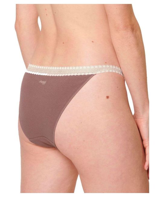 Sloggi Natural Go Ribbed Tanga C2P