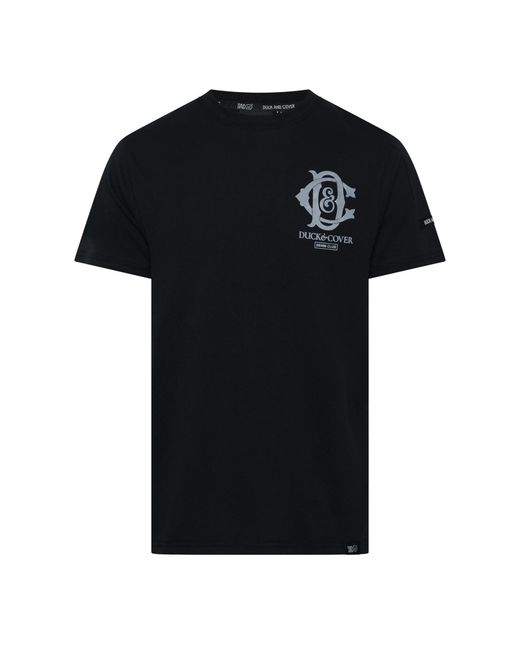 Duck and Cover Black Randolph T-Shirt for men