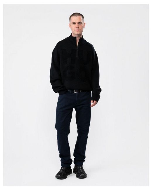HUGO Black Sonel Sweater for men