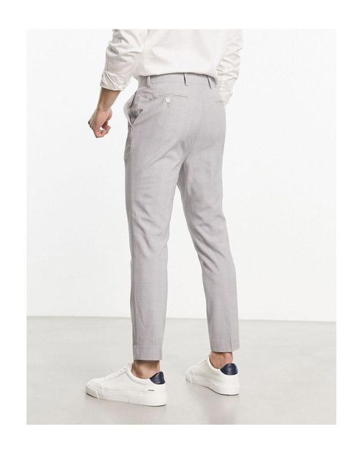 ASOS White Super Skinny Smart Trousers for men