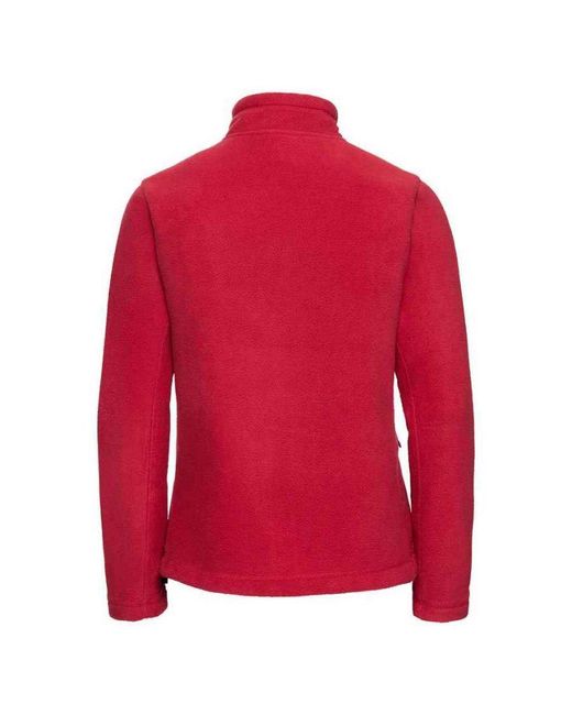 Russell Red Ladies Outdoor Fleece Jacket (Classic)