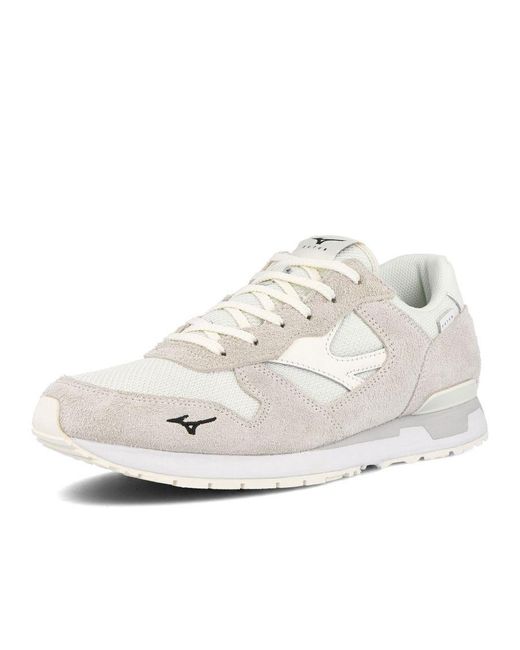 Mizuno White X Futur Genova 87 Lace-Up Synthetic Trainers D1Gg2034_01 for men