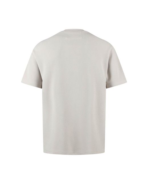 Luke 1977 Black Mykynos Crinkle Textured T-Shirt for men