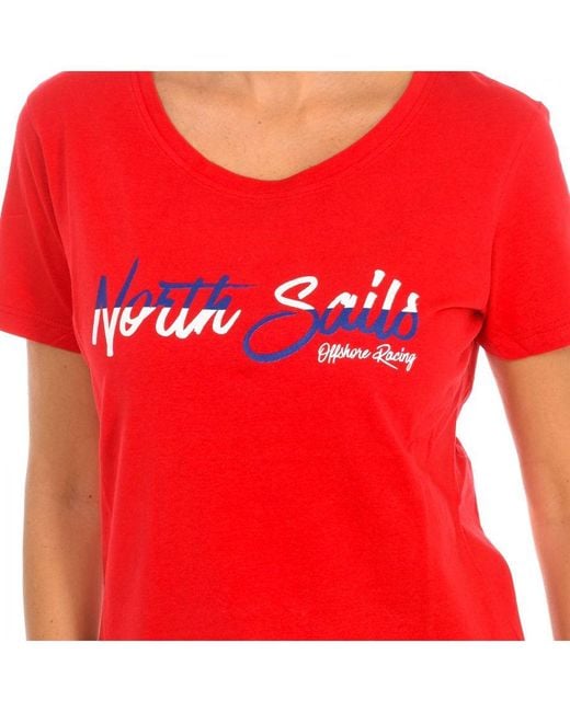 North Sails Red Short Sleeve T-Shirt 9024310
