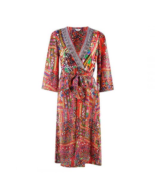 Inoa Banjara 12003 Multicoloured Bell Sleeve Dress