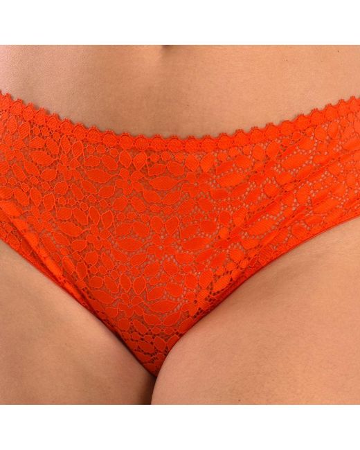 Dim Orange Lace Panties With Inner Lining 00Dfw