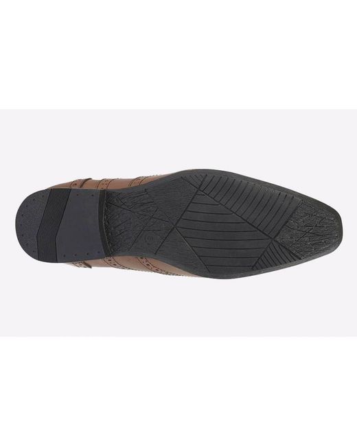 Route 21 Black Conroe Brogue for men