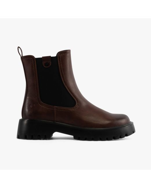 Heavenly Feet Black Alana Chelsea Boots Chocolate