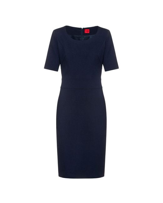 Boss Kacheni Jurk Voor In Blauw in het Blue