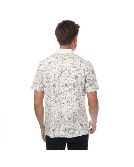 Ted Baker White Holler Regular Printed Polo for men