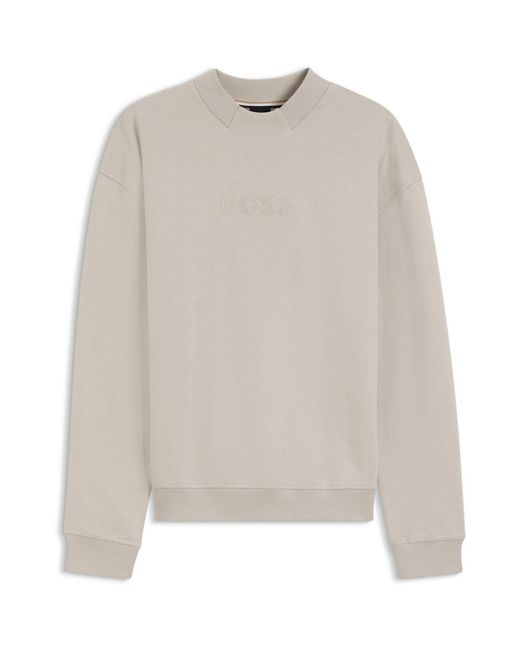 Boss White Fashion Sweat for men