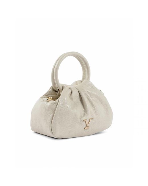 Versace 19.69 Abbigliamento Sportivo White 19V69 Mini Bag Off 10311 Dollaro Latte Leather