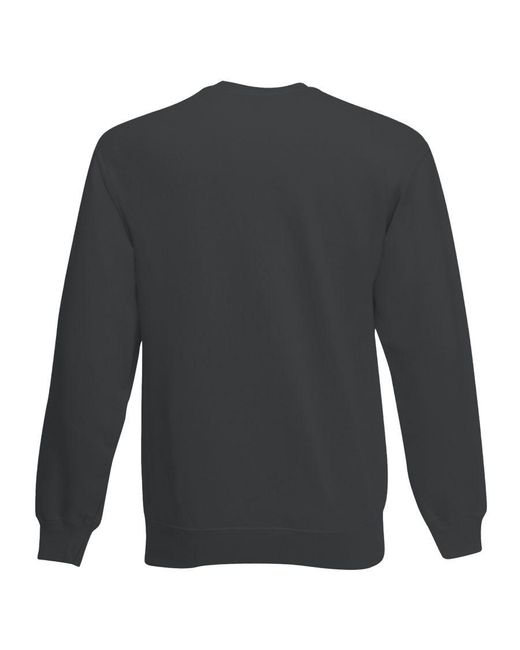 Fruit Of The Loom Gray Set-In Belcoro Yarn Sweatshirt (Light Graphite) for men